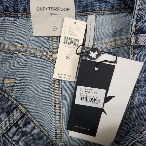 One Teaspoon Razzle Dazzle Truckers shorts - Picture 12 of 12